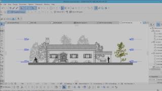 Archicad tutorial  Elevation setting amp illustration [upl. by Anuqahs]