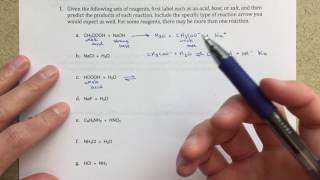 Predicting Products of AcidBase Reactions [upl. by Ennis]