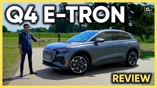 NEW Audi Q4 etron review the best affordable electric SUV yet [upl. by Yliab748]