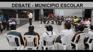 DEBATE DE CANDIDATOS AL MUNICIPIO ESCOLAR [upl. by Yawnoc721]