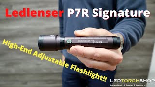 Ledlenser P7R SIGNATURE  HIGHEND ADJUSTABLE Flashlight 2000 LUMENS [upl. by Anasor]