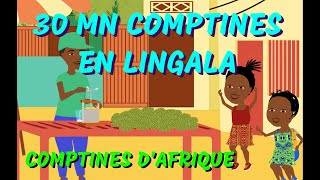 EN LINGALA  30mn comptines africaines avec paroles [upl. by Sabina]