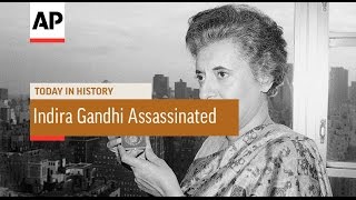 Indira Gandhi Assassinated  1984  Today in History  31 Oct 16 [upl. by Anitroc36]