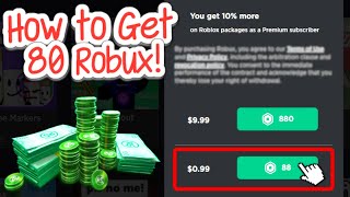 How to Get 80 Robux on Roblox PC 2024 [upl. by Rice]