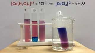 Le Chateliers Principle Lab with Cobalt Complex Ions [upl. by Adalbert]