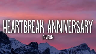 Giveon  Heartbreak Anniversary Lyrics [upl. by Johanan]