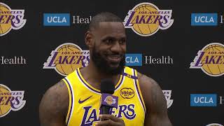 LeBron James on Playing with Bronny FULL Interview  2024 NBA Media Day [upl. by Okimik645]