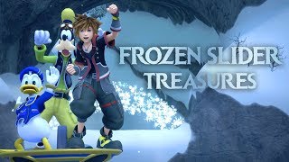 KINGDOM HEARTS 3  All Frozen Slider Treasures Locations Orichalcum [upl. by Dong]