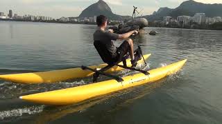 Bikeboat Rec  Comfortable ride  Chiliboats Waterbike [upl. by Leonidas]