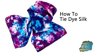 How To Tie Dye Silk [upl. by Nibbs]