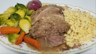 SAUERBRATEN One of THE best GERMAN meals [upl. by Ostap603]