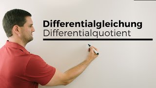 Differentialgleichung Differenzialgleichung Rückblick Differentialquotient  Mathe by Daniel Jung [upl. by Aline]