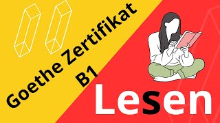 Goethe Zertifikat B1 Lesen  Examen Goethe Zertifikat Leseverstehen [upl. by Angelica]