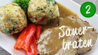 Sauerbraten Part 2  How to cook the meat and make the gravy [upl. by Weinreb]