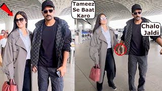 Katrina Kaif Ne Vicky Kaushal Ko Ignore Kiya Married Couple Arrived Together At Airport  Viral [upl. by Ducan]