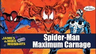 SpiderMan and Venom Maximum Carnage SNES James amp Mike Mondays [upl. by Annoed]