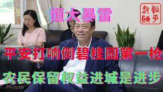 恒大暴雷之平安银行打响倒碧桂园第一枪农民权益不丢失的情况下进程应该提倡躺平叔聊房地产 [upl. by Dnalwor674]