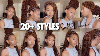 UPDATED HOW TO STYLE SOFT LOCS IN 20 WAYS EASY [upl. by Iras201]