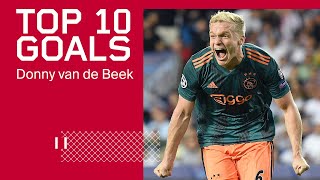 TOP 10 GOALS  Donny van de Beek [upl. by Giule582]