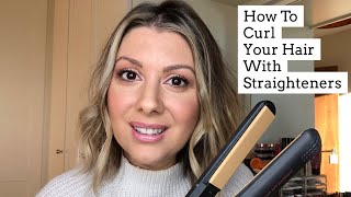 How To Curl Short Hair With A GHD Straightener [upl. by Blythe385]