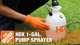 HDX 1Gal Pump Sprayer  The Home Depot [upl. by Ellerrad505]