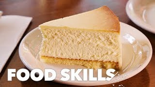 How Juniors Cheesecake Gets Made  Food Skills [upl. by Noreh434]