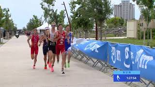 2021 World Triathlon Cup Lisbon  Elite Mens Highlights [upl. by Lrac]