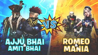 Ajjubhai94 and Amitbhai VS Romeo and X Mania Name Change Challenge  Garena Free Fire [upl. by Agace498]