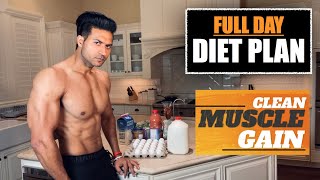 Full Day Diet for CLEAN MUSCLE GAIN program by Guru Mann [upl. by Marquez9]