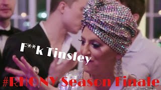 Dorinda flips out because Leah mentioned Tinsley  Season 12 Episode 21  RHONY [upl. by Kehr]