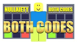 ROBLOX Nullxiety How To Get Both Codes [upl. by Elyod]