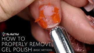 How to Properly Remove Gel Polish Basic Method [upl. by Atinrev]