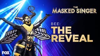 The Bee Is Revealed  Season 1 Ep 10  THE MASKED SINGER [upl. by Anjali259]