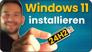 Windows 11 installieren deutsch 24H2 Update  Windows11 Auf alten PC installieren [upl. by Llemaj]