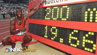 Michael Johnson smashes 200m world record at 1996 trials  NBC Sports [upl. by Keyes848]