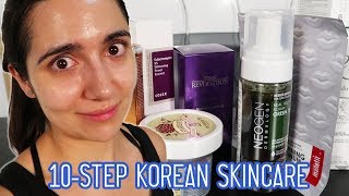 I Tried A 10Step Korean Skincare Routine For A Month [upl. by Odarnoc]