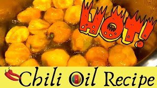 How to Make Chili Oil Hot Pepper Oil CAMEROONIAN STYLE [upl. by Nylegna]