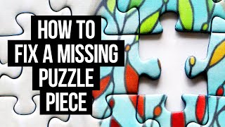 How to Make a Replacement Jigsaw Puzzle Piece [upl. by Africa]