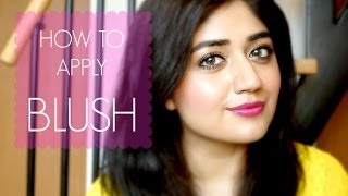 How to apply Blush  Basic Beginners Makeup Tutorial  corallista [upl. by Dido]