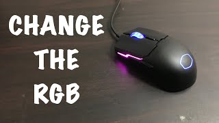 How to change the RGB on the Cooler Master ms110 mouse [upl. by Westerfield]