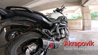 Benelli TNT 300 vs 600 Sound [upl. by Maurer]