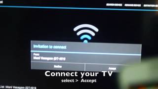 Vu Android TV  Miracast  Screen Mirroring Demo [upl. by Niwred]