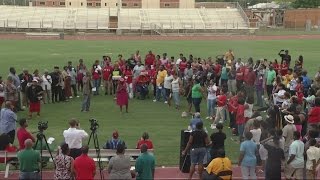 More than 100 people gather at vigil for missing teen LaTania Janell Carwell [upl. by Swagerty]