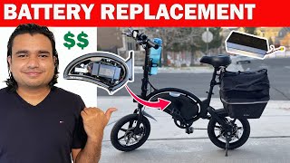 HOW To Replace Battery and Cost Jetson Bolt Pro Folding Electric Bike From Costco 2021 [upl. by Zumstein204]