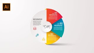 Create an infographic with minimalist designs in Illustrator CC [upl. by Nnylatsirk623]