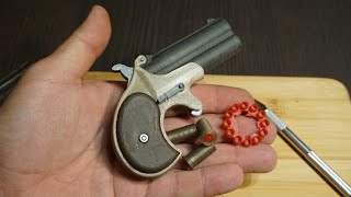 3D printed cap gun toy Remington Derringer [upl. by Stoat]