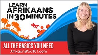 Learn Afrikaans in 30 Minutes  ALL the Basics You Need [upl. by Broadbent]