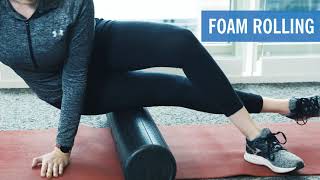 IT Band Stretches  Foam Rolling [upl. by Lenahs956]