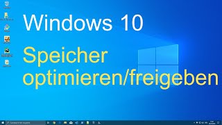 Windows 10  Speicher optimieren freigeben [upl. by Kara514]