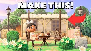 How To MAKE A CAFE From Scratch Animal Crossing New Horizons [upl. by Elodie]